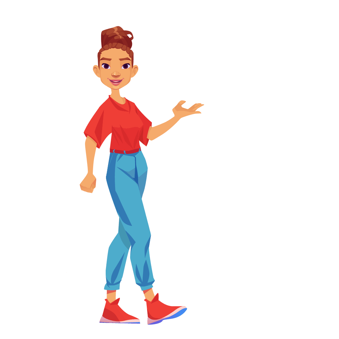 Personaje de Unimarka presentando el mapa de bodegas
